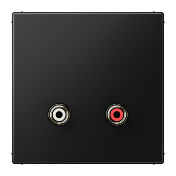 Afdekking LS990 matzwart v. Cinch Audio-JUNG