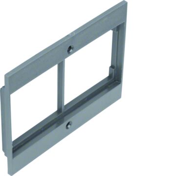 Afdekplaat Voor 2X 50X50 Mm Element In Gbz, Grijs-HAGER
