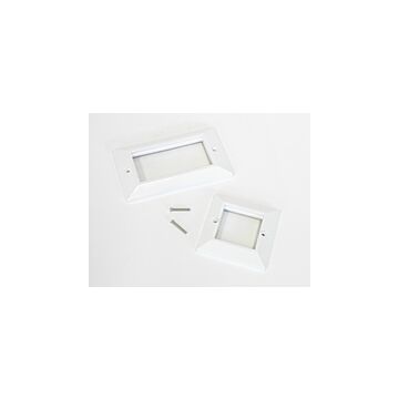 AFDEKRAND TBV 50X50MM BEVELED WIT UK-AGINODE