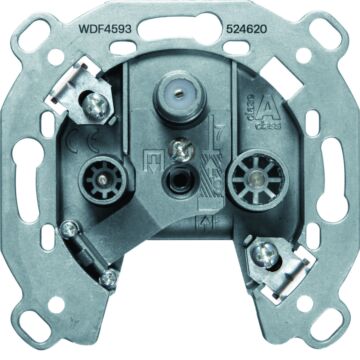 Antennecontactdoos Radio/Tv/Satelliet, Einddoos-HAGER
