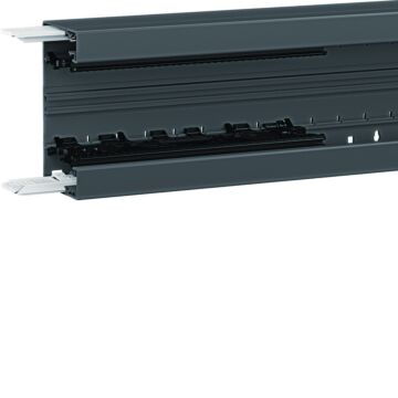 Brn65 Bodemprofiel 68X130 Mm Pvc, 2 M, Zwart-HAGER