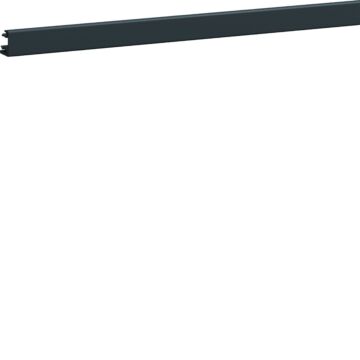 Brn65 Zijdeksel Goot 65X130 Mm Pvc, 2 M, Zwart-HAGER