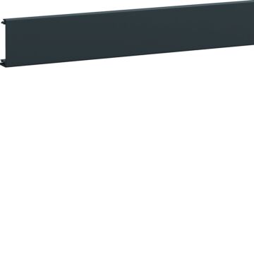 Brn65 Zijdeksel Goot 65X210 Mm Pvc, 2 M, Zwart-HAGER