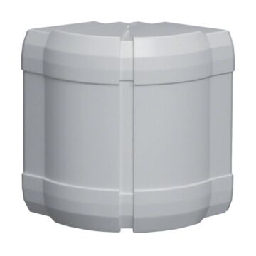 Brn, Buitenhoek Voor Goot 70X130 Mm, Lichtgrijs-HAGER