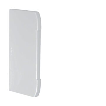 Brn, Eindplaat Voor Goot 70X130 Mm, Lichtgrijs-HAGER
