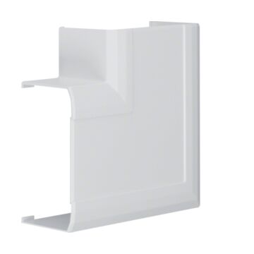 Brn, Vlakke Hoek Voor Goot 70X130 Mm, Lichtgrijs-HAGER