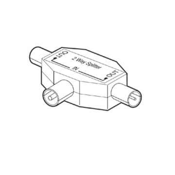 Coax radio splitter male met. *AFL*-HK ELECTRI
