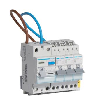COMBINATIE ALS 2P 30MA + 3 EINDGROEPEN-HAGER