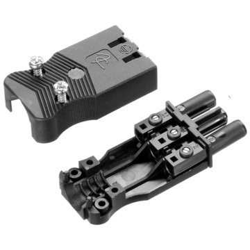 CONTRASTEKER 3POL. 1.5 MM2 FEMALE IP20 ZWART-ADELS