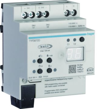Dali/Knx-Gateway Tunable White Dali2 2-Vdg Knx Sec-HAGER