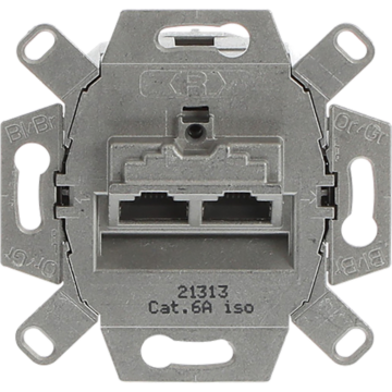 DATASOKKEL UAE 2XRJ45  CAT6A 0218/12-101-BUSCH JAEG