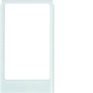 Designraam Groot, Hoekig, Glas Polarwit-HAGER