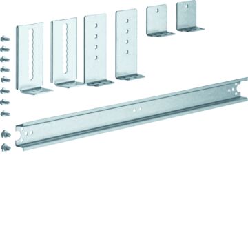 Din-Rail Met Verdiepsbeugels, 2 Velden 500 Mm-HAGER