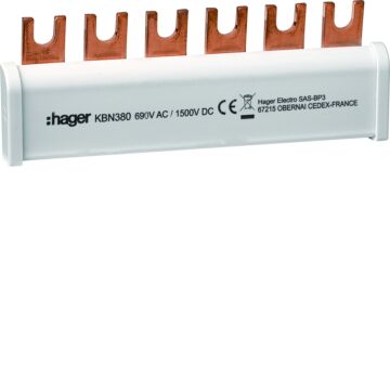 Doorverbindingsrail 3P 35 Mm² Voor Spa180-HAGER