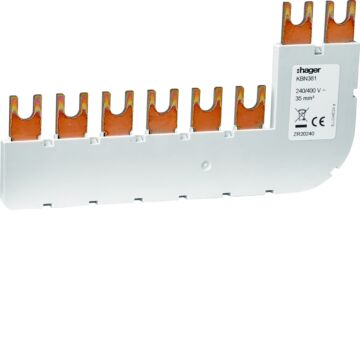 Doorverbindingsrail 3P+N 35 Mm² 90° Voor Spa180N-HAGER