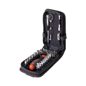 Dopsleutel- en bitset 1/4" incl. tas, 40-delig-WIHA