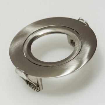 DOWNLIGHT RING, ROND 88(76)MM, GEBORSTELD ALUM.-PROLUMIA