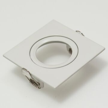 DOWNLIGHT RING, VIERKANT 88(76)MM, WIT-PROLUMIA