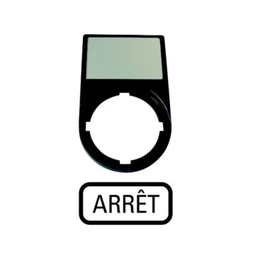 Drager, +schild, ARRET-EATON