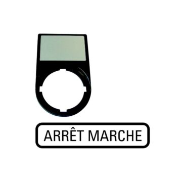 Drager, +schild, ARRET MARCHE-EATON