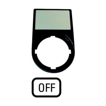 Drager, +schild, OFF-EATON