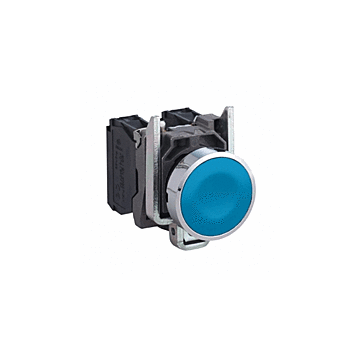 DRUKKNOP BLAUW METAAL 1NO XB4BA61-SCHNEIDER