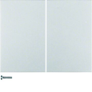 Drukknop-Opzetmod. 2-V, Berker K.5, Aluminium-HAGER