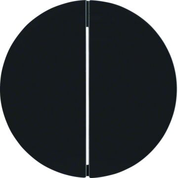 Drukknop-Opzetmod. 2-V, Berker R.1/R.3/R.8, Zwart-HAGER