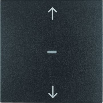 Drukknop-Opzetmod. Jal.Bed. S.1/B.3/B.7, Antraciet-HAGER