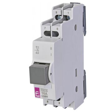 Drukknop TG 216 16A 2p grijs-ETI