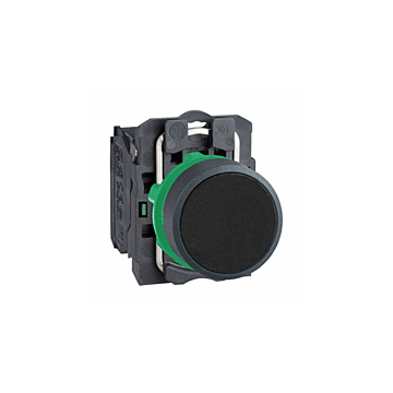 DRUKKNOP XB5AA21 ZWART KUNSTSTOF 1NO-SCHNEIDER