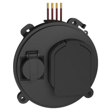 DUBBEL WANDCONTACTDOOS EVLINK PRO AC 3-FASE T2-SCHNEIDER