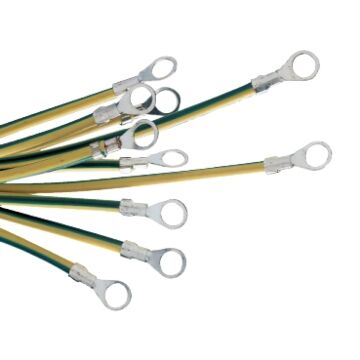 EARTH LEADS SECTION 6MM² LENGTH 220MM EYELET HOLE-SCHNEIDER