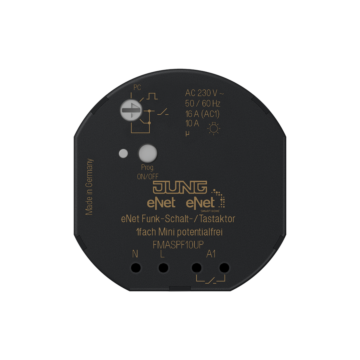 eNet schakelactor pot.vrij 1-kan., inb.-JUNG