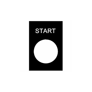 ETIKET ZB2-BY2303 START-SCHNEIDER