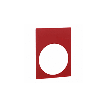 ETIKET ZONDER TEKST ZB2BY211 ZWART/ROOD-SCHNEIDER