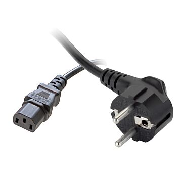 Europese stroom kabel C13 zwart 2.5 mtr-GRAYLE