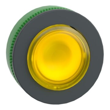 FLUSH MOUNTEZB5 YELLOW ILLUM. LEPUSH PUSH BUT.-SCHNEIDER