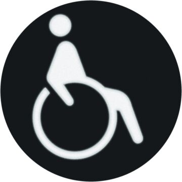 Folie Rond Met Rolstoelsymb.-HAGER