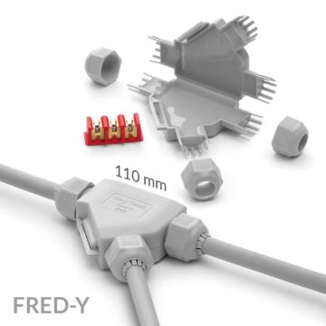 FRED-Y 3x2,5mm2 Verbindingsmof Aftak IP68-RAYTECH