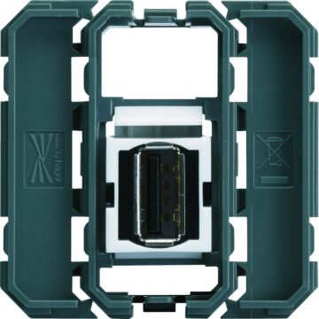 Gallery Usb 2.0-Aansluitpunt Schroefaan Sl 22,5 Mm-HAGER