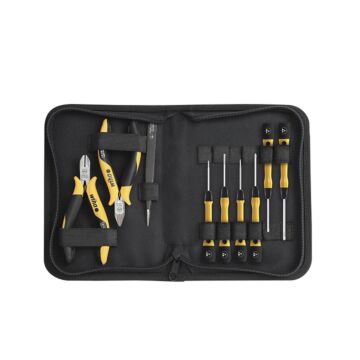 Gereedschapsset ESD Tangen schr.dr pincet 10-delig-WIHA