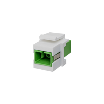 Glasvezel keystone module, groen-JUNG