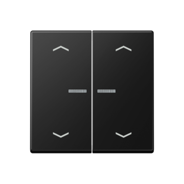 HOME stuurafd. A500 2v. gr.zw. mat pijl-JUNG