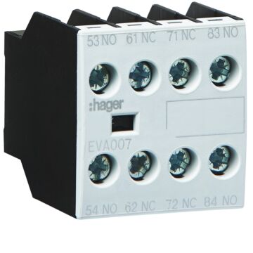 Hulpcblok 2No2Nc Ev007…Ev038 Evn022…Evn045 Evl… Ev-HAGER
