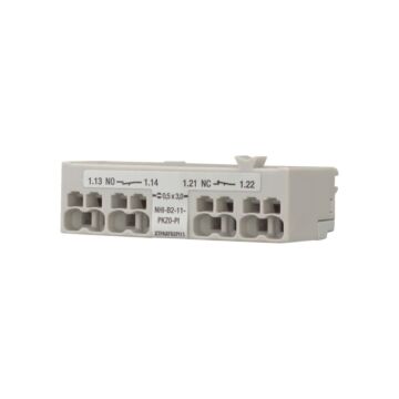 Hulpcontact PKZ, ffrontmontage, 1m, 1v, Push-in-EATON