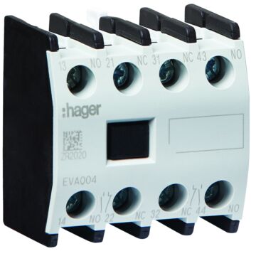 Hulpcontactblok 2No+2Nc Ev040…Ev170, Evn063…Evn200-HAGER