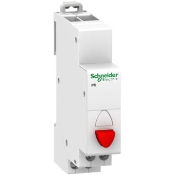 IBP - DRUKNOP - ENKELVOUDIG - 1 NC - ROOD-SCHNEIDER
