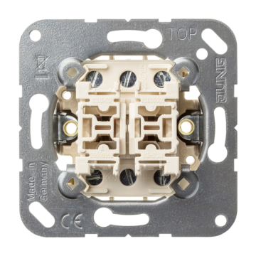 Impulsdrukker 2x wissel & schroefklemmen-JUNG