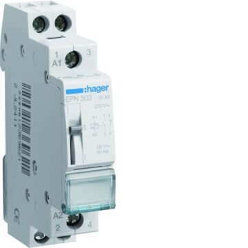 Impulsrelais 16 A, 1 Maak + 1 Verbreek, 48 V Ac-HAGER